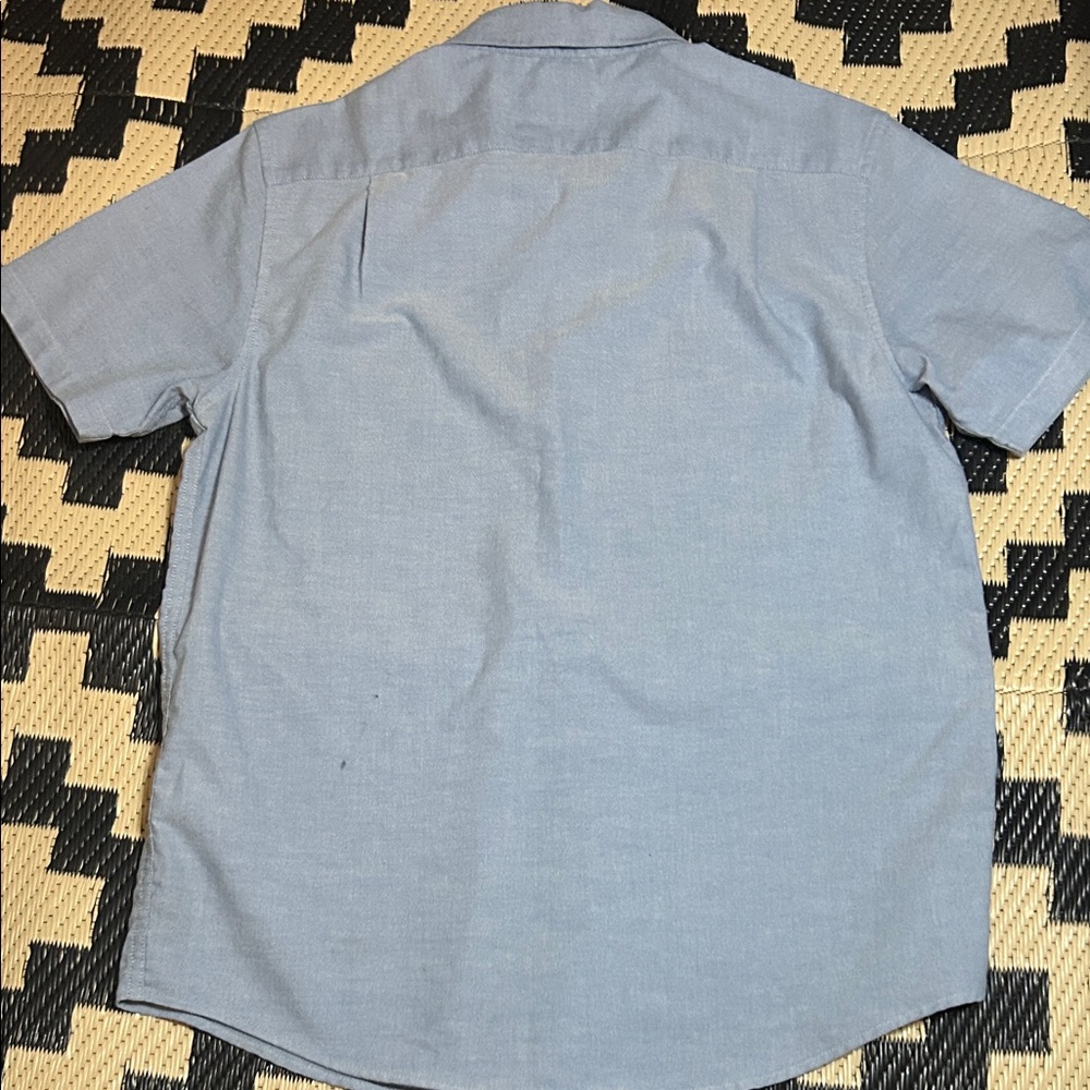 RVCA Light Blue Casual Button Down Shirt - Picture 3 of 4